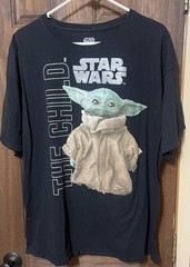 Star Wars: The Mandalorian “The Child” (Grogu) black graphic t-shirt Size XL