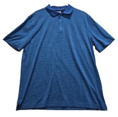Duluth Trading Co. Breezeshooter 1/4 Zip Vented Short Sleeve Polo Shirt Men Sz L
