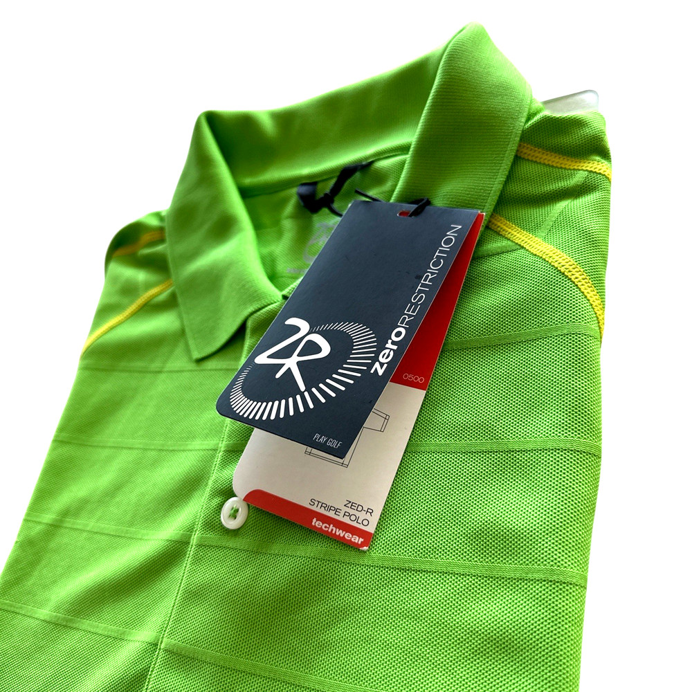 Zero Restriction Tour Series Performance Polo Mens Size Large Green SS New