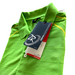 Zero Restriction Tour Series Performance Polo Mens Size Large Green SS New