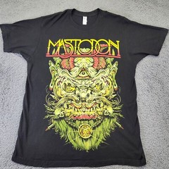 Mastodon 2014 Tour T-Shirt Monster Goblin Size Large Black Tultex