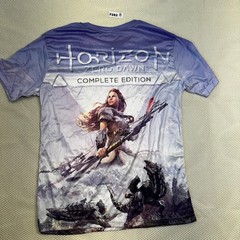 Horizon Zero Dawn Complete Edition Graphic T-Shirt Purple Blue Unisex Size M