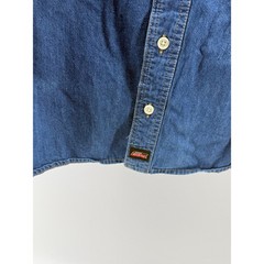Denim Chambray Work Shirt Button Front Utility Pockets Dickies 3XL