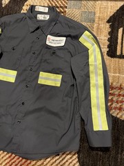 🟥🟥🟥 METINVEST MINING AFFINITY COAL COMPANY REFLECTIVE STRIPES MINER SHIRT XL
