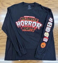 Universal Halloween Horror Nights Studio Screamers Long Sleeve Shirt XL 23×27.5