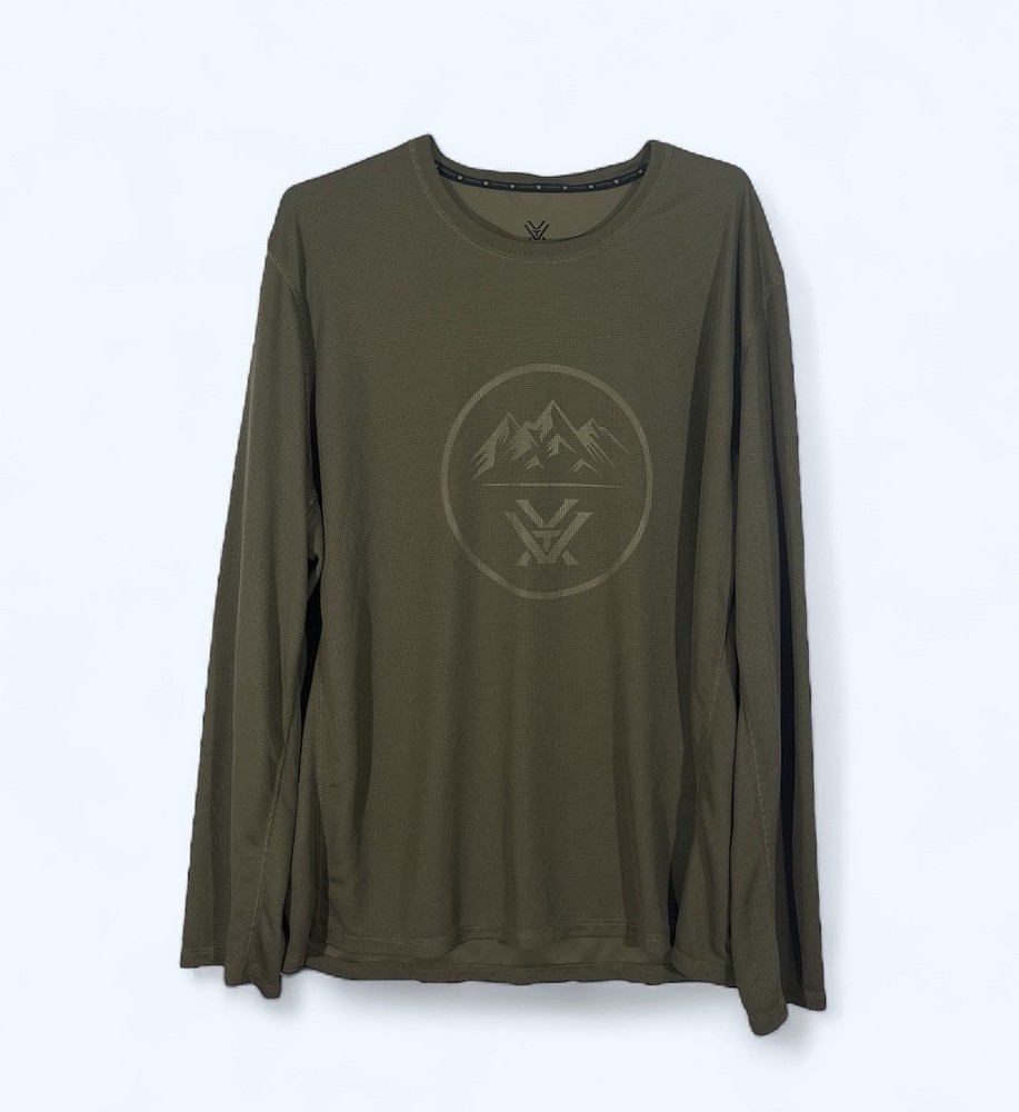 Vortex Optics Three Peaks Performance Grid Men Long Sleeve Shirt Deep Lichen 3XL
