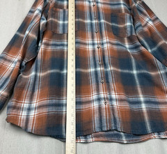 Natural Reflections | Men’s 2X Button-down Shirt Long Sleeve Cotton Plaid