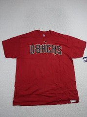 Majestic Men’s T Shirt Size XL Arizona Diamond Backs MLB Red Crew Neck Cotton