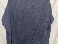 Fossil 54 Button Down Shirt Mens Size XL Blue Long Sleeve Cotton Business Casual