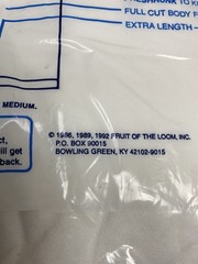 Fruit of the Loom VTG USA 1992 Crew Neck White Cotton Tee Shirts T-shirt L *FLAW