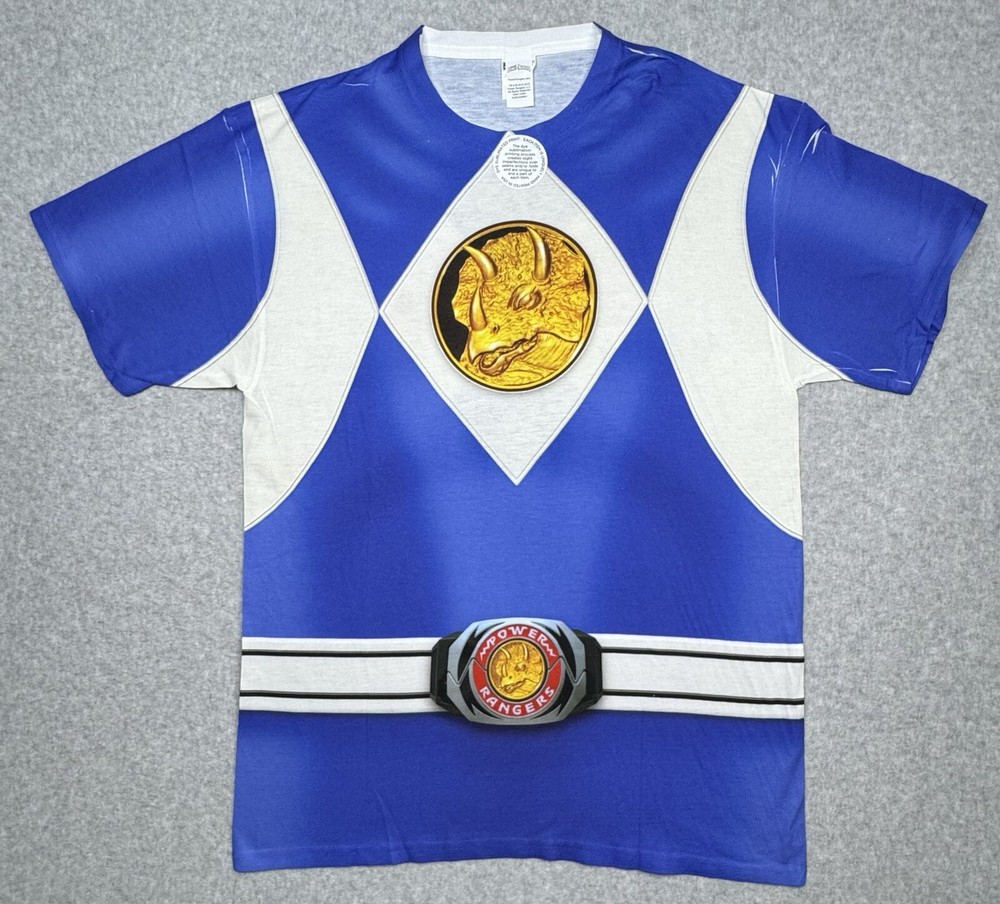 Mighty Morphin Power Rangers “Blue Ranger” Dye Sublimation T-Shirt NEW