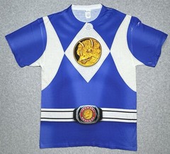 Mighty Morphin Power Rangers “Blue Ranger” Dye Sublimation T-Shirt NEW