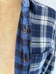 Faherty Heritage Large Reversible Workwear Reversible Heavyweight Flannel Button