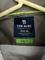 The Men’s Store At Private Label Mens Slim fit Button-Up Shirt XXL Beige Plaid