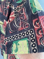 Jungle Cove By Lorelei’s Vintage Mens Hawaiian Aloha Shirt in Modern Tiki Size 2
