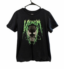 Marvel Venom Men’s Black/Green Graphic Print Crew Neck Short Sleeve T-Shirt M