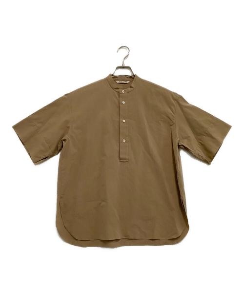 AURALEE Short sleeve shirt brown A21SS06FL