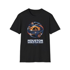 Houston Skyline World Cup T-Shirt | Soccer City Skyline Tee