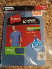 (NEW) 2pk Hanes Tagless T’s Sz M(38-40″) Comfort Soft, Wicking Cool Comfort…