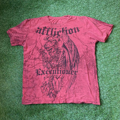 Vintage Affliction Executioner Graphic Distressed T Shirt Size XL