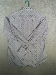 Visconti Black Men’s Medium Button Up Shirt Blue White Striped Bow Tie Print