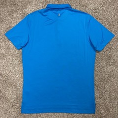 NEW Johnnie-O Men’s Medium Birdie Solid Jersey PREP-FORMANCE Polo Shirt Blue
