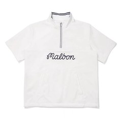 malbon Men’s Golf Half Zip Stand Collar Short Sleeve Shirt