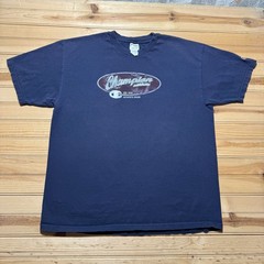 Vintage Y2K Champion Athletic Authentic Brand Embroidered Logo Graphic Shirt XL