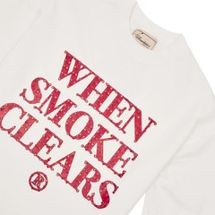 When Smoke Clears – Diamond Logo Tee – Bone White/Red – Size M – USED -No Stains