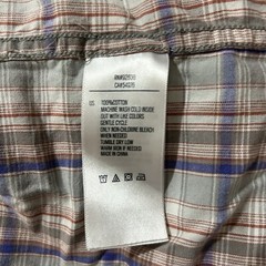 Fossil 54 Authentic White Snap Shirt Men L Multi Plaid Long Sleeve Flap Pockets*