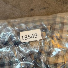 Duluth Trading Co Plaid Button Down Shirt Mens Large Blue Cotton Wool Blend