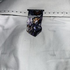 Bertigo White Button Up Multicolored Paisley Flip Cuff Men Size 6 Purple Buttons