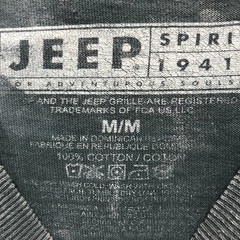 Jeep Spirit 1941 Mens Graphic T-Shirt Grey Mineral Wash Mountain Size M