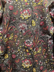 New Authentic Gucci GG Logo Button Up Floral Shirt Gray Size IT 50 / US L