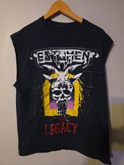 Testament The Legacy Cut Off Band T Shirt Men’s Large Black Thrash Metal Tee