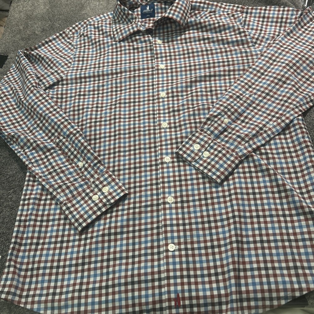 Featherweight Performance Button Down Shirt – Hartwick johnnie-O Mens Size Large