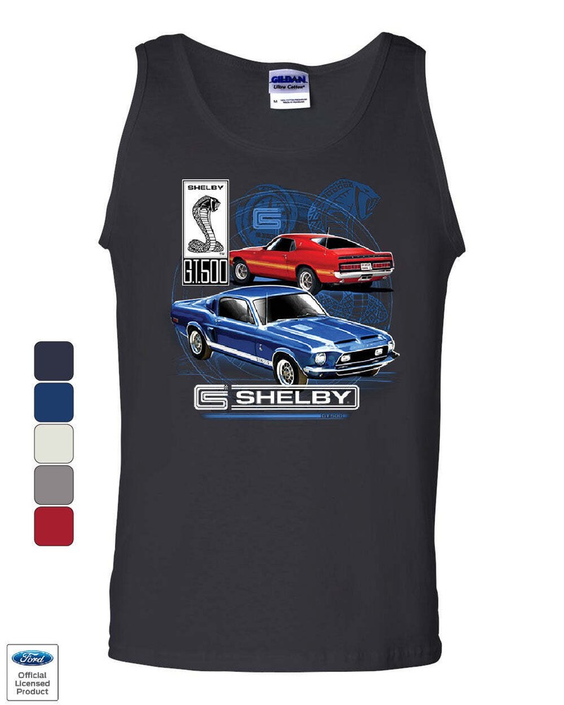 Ford Mustang Shelby GT500 Tank Top American Classic Shelby Cobra Sleeveless