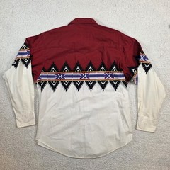 Pendleton Woolen Mills Button Up Shirt Aztec Southwest 100% Cotton Men’s Size L