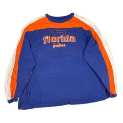 Cadre Athletic Florida Gators Long Sleeve Shirt XXL Blue Orange Colorblock Mens