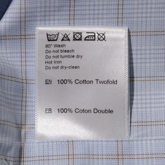 Stenstroms NWT Dress Shirt Size 38 15 Regular Fit in Blue / White / Tan Check