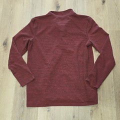 Swiss Tech Pullover Men’s Large Red Long Sleeve 1/4 Zip Knit Shirt Sweater