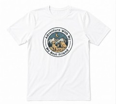 National Dog Day Camping Dog Adventure With My Best Friend Nature White T-shirt