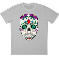 Sugar Skull T-Shirt Day of the Dead Dia de los Muertos Spider Web Calavera Gift