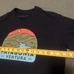 Patagonia Vintage Sz XS Gray Ventura CA Mountain Logo Cotton Responsibili-Tee
