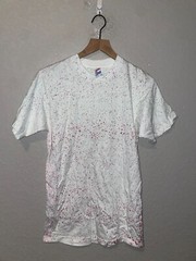 90s Vintage Jerzees Combed Cotton Multicolor Speckled Shirt Splatter VTG M Mediu