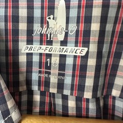 johnnie-o Prepformance Gingham Button Down Shirt Mens Size 16 Navy Red White