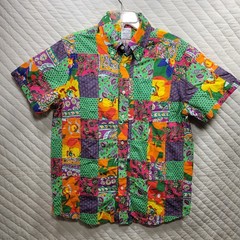 Brooks Brothers Patchwork Shirt Men’s Medium Colorful Button Down Quilt RARE!
