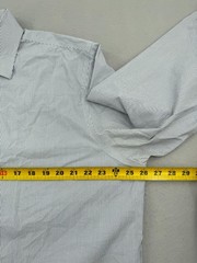Brooks Brothers Regent Long Sleeve Dress Shirt Mens 17.5-35 White/Blue Stripe