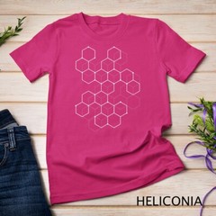 Hexagon Pattern Mathematics Science Graphic Design Light T-Shirt Unisex T-shirt