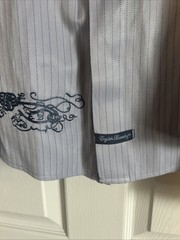 Blue English Laundry Christopher Wicks Embroidered Button Shirt French cuff XL